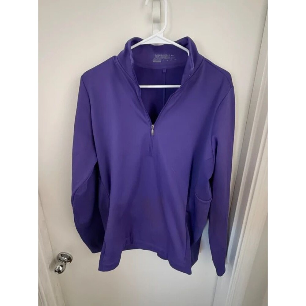 Nike Golf Tour Performance Purple Dri-FIT Half-Zip Pullover - Size XXL